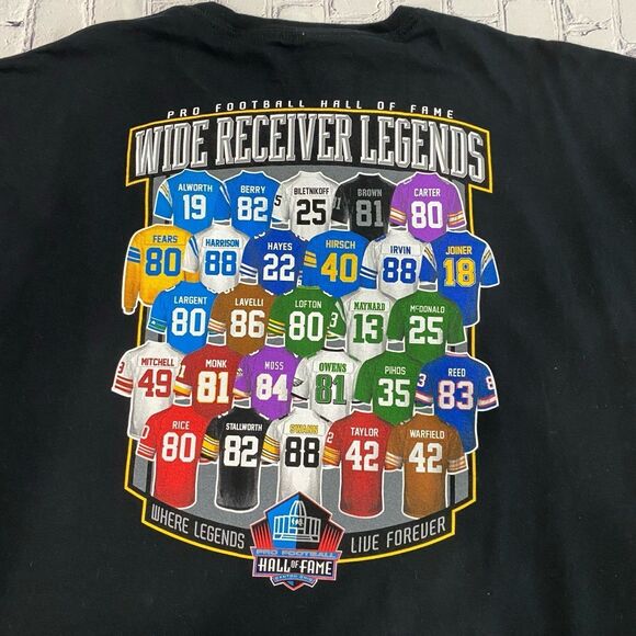Pro Football T-Shirt Men’s Size XXXL Black Hall of Fame Wide Receiver Legends - Picture 9 of 9